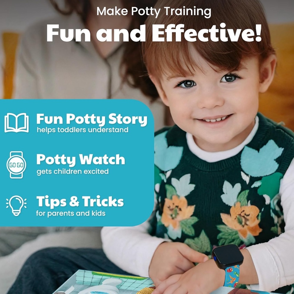 Potty Training Watch for Kids - Fun Dinosaur Band
